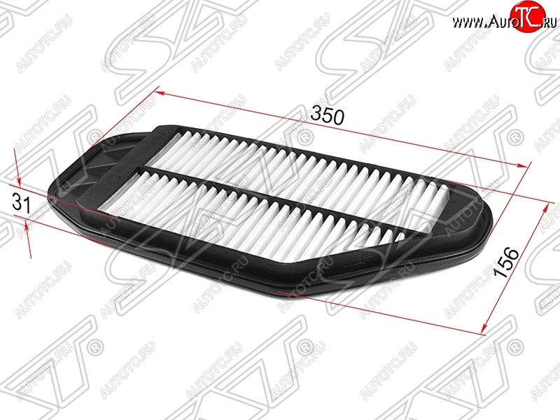 359 р. Фильтр воздушный двигателя SAT (1,0 / 1,2)  Chevrolet Spark  M300 (2010-2015), Ravon R2 (2016-2024)  с доставкой в г. Владивосток