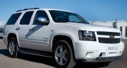 27 699 р. Защита переднего бампера (2 трубыØ76 и 42 мм, нержавейка) SLITKOFF  Chevrolet Tahoe  GMT900 (2006-2013) 5 дв.  с доставкой в г. Владивосток. Увеличить фотографию 4