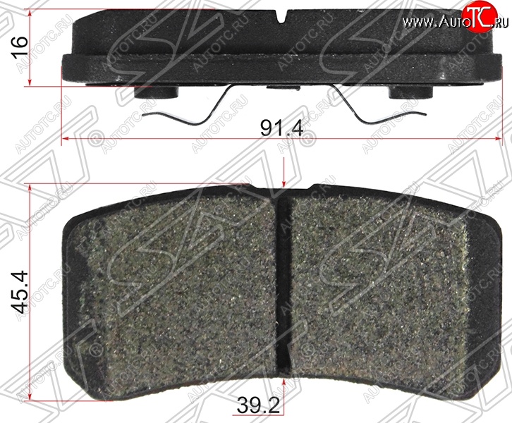 999 р. Колодки тормозные задние SAT   Mitsubishi ASX (2010-2024) дорестайлинг, 1-ый рестайлинг, 2-ой рестайлинг, 3-ий рестайлинг  с доставкой в г. Владивосток