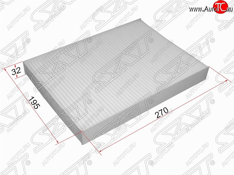 266 р. Фильтр салонный SAT (270х175х32 mm)  CITROEN C5 ( RD,  RW) (2008-2017), Peugeot 407 ( седан,  универсал) (2004-2011)  с доставкой в г. Владивосток