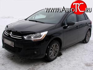 2 879 р. Дефлектор капота NovLine (хетчбек) CITROEN C4 B7 хэтчбэк 5 дв. (2011-2018)  с доставкой в г. Владивосток