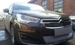 1 539 р. Сетка на бампер (седан) Russtal (хром)  CITROEN C4  B7 (2011-2018) хэтчбэк 5 дв.  с доставкой в г. Владивосток. Увеличить фотографию 5