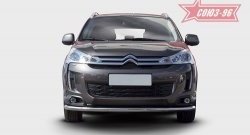 17 639 р. Защита переднего бампера одинарная Souz-96 Premium (d60) CITROEN C4 aircross (2012-2017)  с доставкой в г. Владивосток. Увеличить фотографию 2