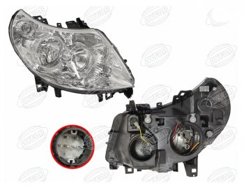 Правая фара (c электрокорректором, 7 контактов) AYFAR CITROEN Jumper  250 (2006-2014), Fiat Ducato  250 (2006-2014), Peugeot Boxer  250 (2006-2014)