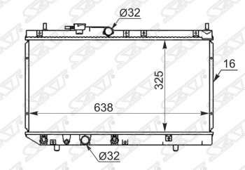 Радиатор двигателя SAT (пластинчатый, МКПП/АКПП) Daihatsu (Дайхатсу) Pyzar (Пызар) (1996-2002)