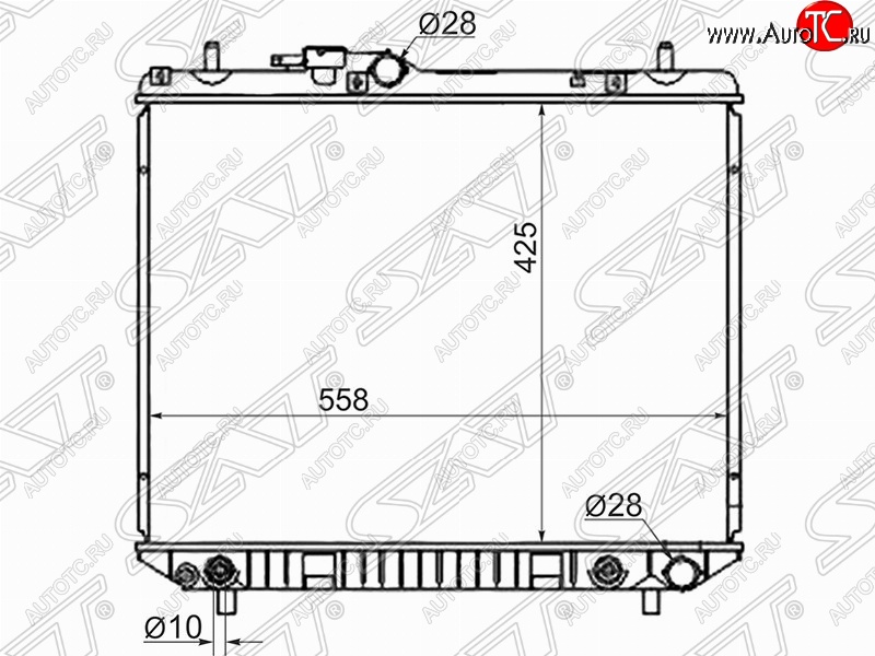 7 349 р. Радиатор двигателя SAT (пластинчатый, МКПП/АКПП)  Daihatsu Terios ( J100,  J102,J122,  J200) (1997-2009) дорестайлинг, рестайлинг, дорестайлинг  с доставкой в г. Владивосток