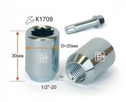 Колёсная гайка Вектор M12 1.25 Лада 2112 купе (2002-2009) 