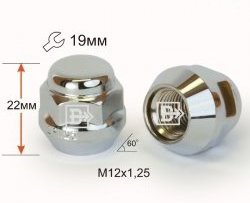 Колёсная гайка Вектор M12 1.25 Лада 2112 купе (2002-2009) 