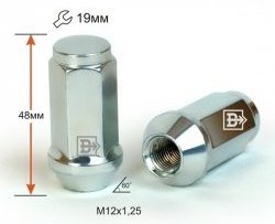 169 р. Колёсная гайка Вектор M12 1.25    с доставкой в г. Владивосток. Увеличить фотографию 1