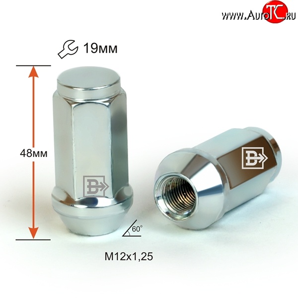 169 р. Колёсная гайка Вектор M12 1.25    с доставкой в г. Владивосток