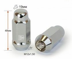 169 р. Колёсная гайка Вектор M12 1.5    с доставкой в г. Владивосток. Увеличить фотографию 1