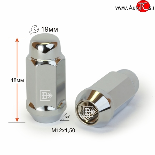 169 р. Колёсная гайка Вектор M12 1.5    с доставкой в г. Владивосток