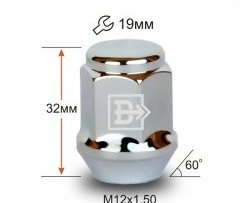 73 р. Колёсная гайка Вектор M12 1.5 Ford Focus 1 седан дорестайлинг (1998-2002). Увеличить фотографию 1