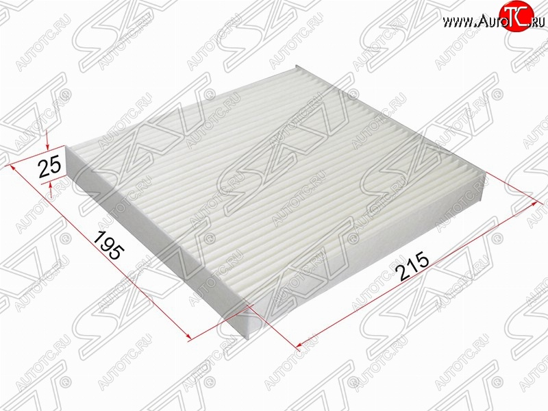 299 р. Фильтр салонный SAT (215х195х25 mm)  Dodge Caliber, Jeep Caliber, Mazda 2/Demio (DY), 6 (GG,  GG, GY,  GH), Atenza (GG), CX-7 (ER)  с доставкой в г. Владивосток