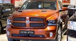 629 р. Реснички на фары RA Dodge Ram DJ, DS (2008-2012) (Неокрашенные)  с доставкой в г. Владивосток. Увеличить фотографию 3