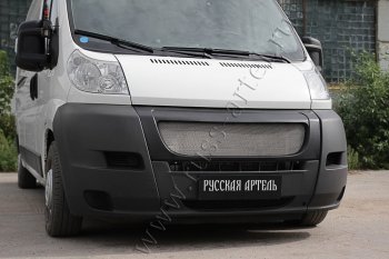 6 249 р. Решетка радиатора РА Fiat Ducato 250 (2006-2014) (Сетка алюминиевая, неокрашенная)  с доставкой в г. Владивосток. Увеличить фотографию 2