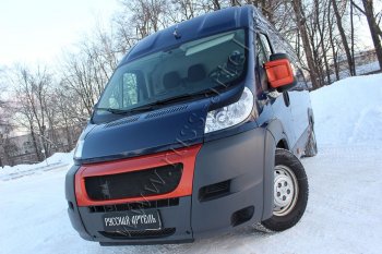 869 р. Реснички на фары (глянец) RA Fiat Ducato 250 (2006-2014) (Неокрашенные)  с доставкой в г. Владивосток. Увеличить фотографию 3