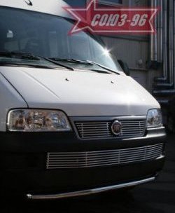 11 564 р. Защита переднего бампера одинарная Souz-96 (d60) Fiat Ducato 250 (2006-2014)  с доставкой в г. Владивосток. Увеличить фотографию 2