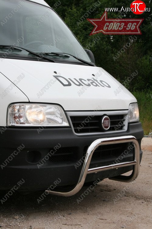 10 844 р. Защита переднего бампера Souz-96 (d60) Fiat Ducato 250 (2006-2014)  с доставкой в г. Владивосток