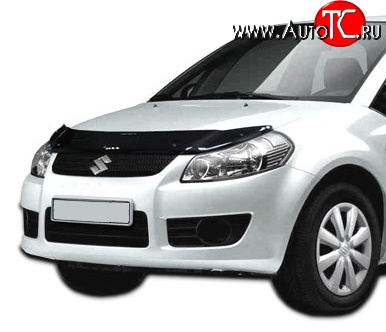 2 489 р. Дефлектор капота NovLine Suzuki SX4 GYA,GYB  рестайлинг, хэтчбэк (2010-2016)  с доставкой в г. Владивосток