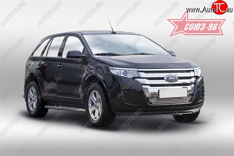 7 424 р. Декоративный элемент воздухозаборника Souz-96 (d16) Ford Edge CD539 дорестайлинг (2015-2018)  с доставкой в г. Владивосток