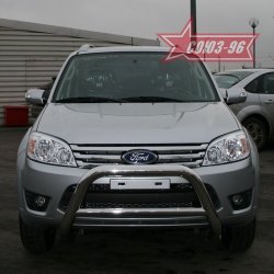 18 269 р. Защита переднего бампера Souz-96 (d76) Ford Escape 2 (2008-2012)  с доставкой в г. Владивосток. Увеличить фотографию 2