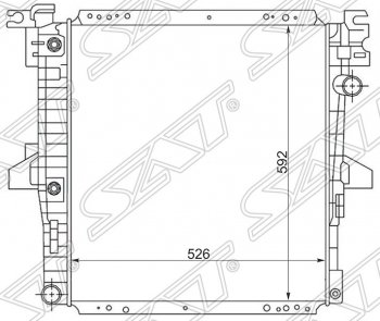 14 999 р. Радиатор двигателя SAT (пластинчатый, 3.0/4.0, МКПП/АКПП)  Ford Explorer  UN150 (1995-2001), Mazda B-Series (1998-2007)  с доставкой в г. Владивосток. Увеличить фотографию 1