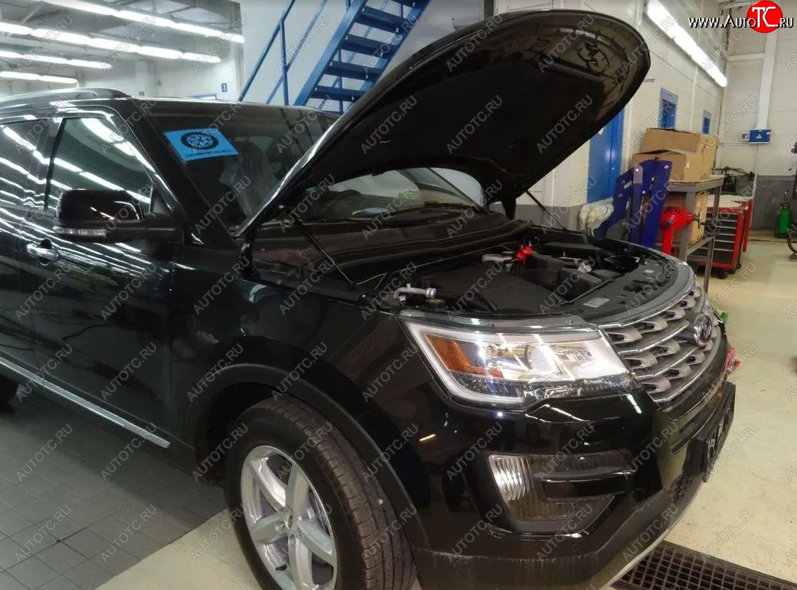 2 049 р. Упоры капота Russtal Ford Explorer U502 дорестайлинг (2010-2016)  с доставкой в г. Владивосток