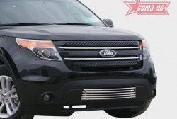 Декоративный элемент воздухозаборника Souz-96 (d16) Ford Explorer U502 дорестайлинг (2010-2016)