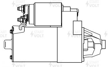 12 399 р. Стартер (V-1.8L/2.0L, 1,4кВт) STARTVOLT Ford Focus 1 седан дорестайлинг (1998-2002)  с доставкой в г. Владивосток. Увеличить фотографию 6