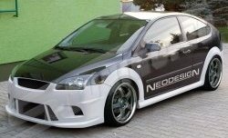 Пороги накладки Neodesign Ford Focus 2 хэтчбэк 3 дв. рестайлинг (2007-2011)