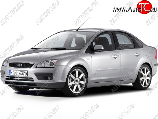 3 199 р. Бампер передний Стандартный Ford Focus 2  седан дорестайлинг (2004-2008) (Неокрашенный)  с доставкой в г. Владивосток