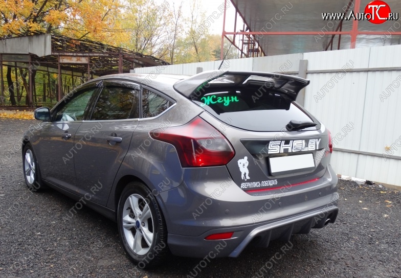 6 399 р. Спойлер RS Ford Focus 3 хэтчбэк дорестайлинг (2010-2015) (Неокрашенный)  с доставкой в г. Владивосток