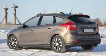 8 799 р. Комплект рейлингов АПС  Ford Focus  3 (2010-2019) хэтчбэк дорестайлинг, хэтчбэк рестайлинг (Черные, без поперечин)  с доставкой в г. Владивосток. Увеличить фотографию 3