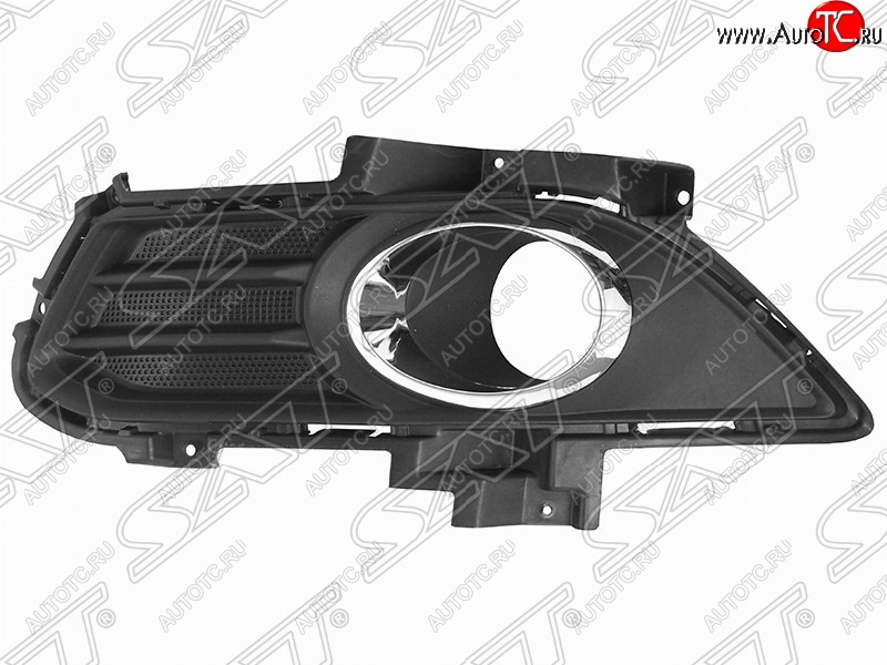 799 р. Левая рамка противотуманной фары SAT (хром)  Ford Mondeo  MK5 CD391 (2014-2018) дорестайлинг седан  с доставкой в г. Владивосток