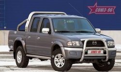 Защита переднего бампера Souz-96 (d76) Ford Ranger дорестайлинг (2006-2009)