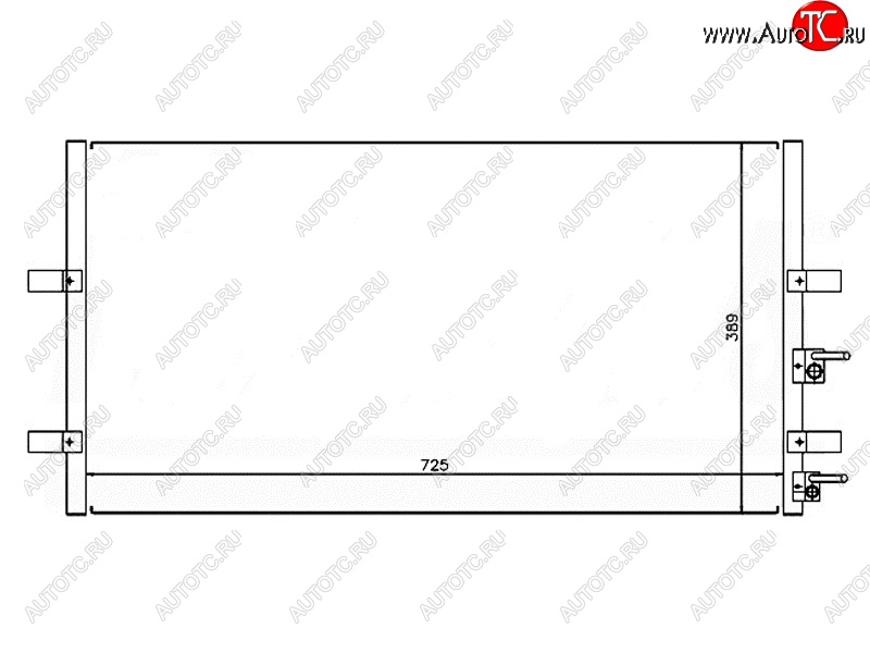 5 399 р. Радиатор кондиционера SAT  Ford Transit (2006-2014) цельнометаллический фургон  с доставкой в г. Владивосток