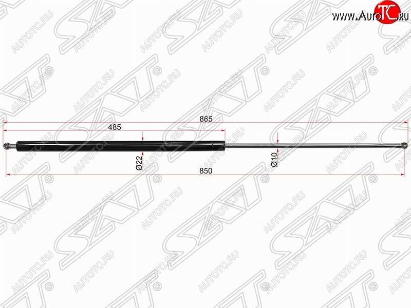 769 р. Газовый упор крышки багажника SAT (LH=RH)  Ford Transit (2000-2014) цельнометаллический фургон дорестайлинг, цельнометаллический фургон  с доставкой в г. Владивосток