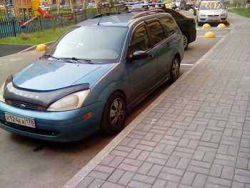 2 819 р. Пластиковые пороги Sport V2 Ford Focus 1 седан дорестайлинг (1998-2002)  с доставкой в г. Владивосток. Увеличить фотографию 3