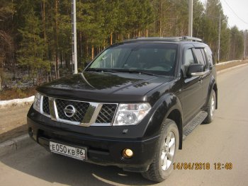 3 599 р. Молдинги дверей RA (узкие, комплект)  Nissan Pathfinder  R51 (2004-2014) дорестайлинг, рестайлинг (Поверхность глянец (под окраску), Неокрашенные)  с доставкой в г. Владивосток. Увеличить фотографию 9