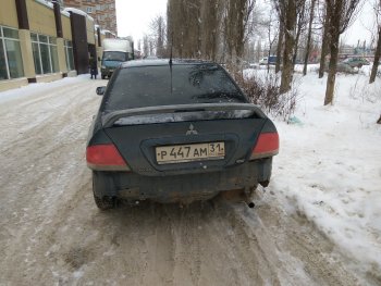 3 999 р. Средний спойлер 2.0 стандарт Mitsubishi Lancer 9 2-ой рестайлинг седан (2005-2009) (Без места под стоп-сигнал, Неокрашенный)  с доставкой в г. Владивосток. Увеличить фотографию 8