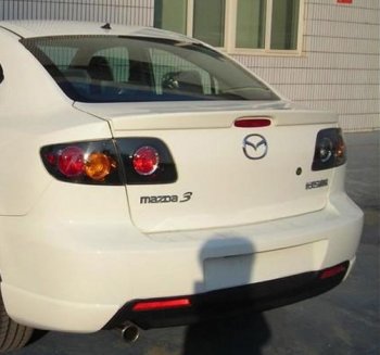 2 799 р. Лип спойлер Drive  Mazda 3/Axela  BK (2003-2009) дорестайлинг седан, рестайлинг седан (Неокрашенный)  с доставкой в г. Владивосток. Увеличить фотографию 3