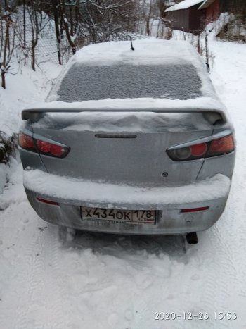 639 р. Реснички на фонари RA  Mitsubishi Lancer  10 (2007-2017) седан дорестайлинг, хэтчбэк дорестайлинг, седан рестайлинг (Неокрашенные)  с доставкой в г. Владивосток. Увеличить фотографию 4