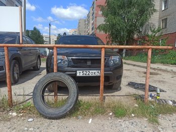 4 599 р. Решётка радиатора DM-Style Renault Duster HS дорестайлинг (2010-2015) (Без сетки, Неокрашенная глянец (под окраску))  с доставкой в г. Владивосток. Увеличить фотографию 6