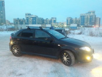 2 569 р. Пороги накладки Атланта Chevrolet Lacetti хэтчбек (2002-2013) (Неокрашенные)  с доставкой в г. Владивосток. Увеличить фотографию 4