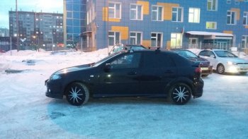 2 569 р. Пороги накладки Атланта Chevrolet Lacetti хэтчбек (2002-2013) (Неокрашенные)  с доставкой в г. Владивосток. Увеличить фотографию 2