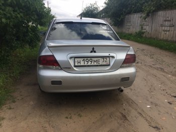 3 899 р. Лип спойлер Evo Mitsubishi Lancer 9 2-ой рестайлинг седан (2005-2009) (Неокрашенный)  с доставкой в г. Владивосток. Увеличить фотографию 9