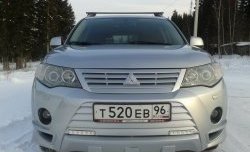 2 849 р. Накладка переднего бампера Sport Mitsubishi Outlander XL (CW)  дорестайлинг (2005-2009) (Неокрашенная)  с доставкой в г. Владивосток. Увеличить фотографию 9