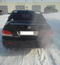 3 999 р. Средний спойлер 2.0 стандарт Mitsubishi Lancer 9 2-ой рестайлинг седан (2005-2009) (Без места под стоп-сигнал, Неокрашенный)  с доставкой в г. Владивосток. Увеличить фотографию 4