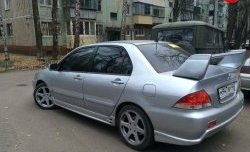 4 189 р. Накладка на задний бампер M-VRS Mitsubishi Lancer 9 1-ый рестайлинг седан (2003-2005) (Неокрашенная)  с доставкой в г. Владивосток. Увеличить фотографию 2